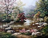 Sung Paintings - Gazebo by Sung Kim